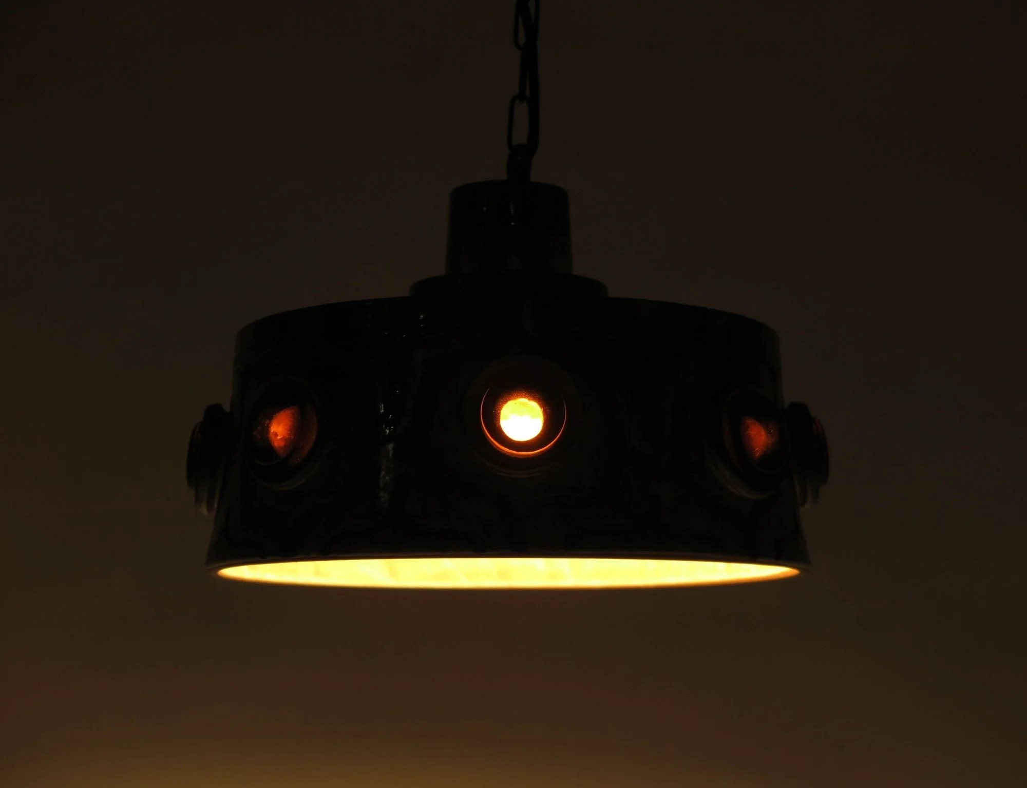 Danish Ceramic Pendent Light by Jette Helleroe for Axella