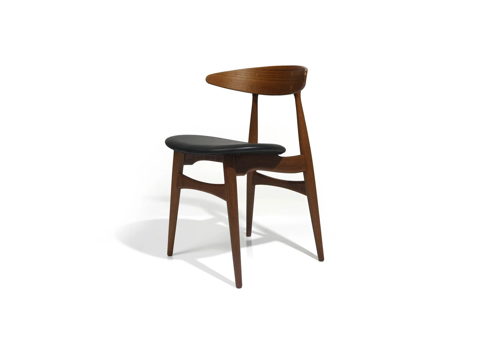 Hans J. Wegner Danish Teak Dining Chairs CH 33 for Carl Hansen