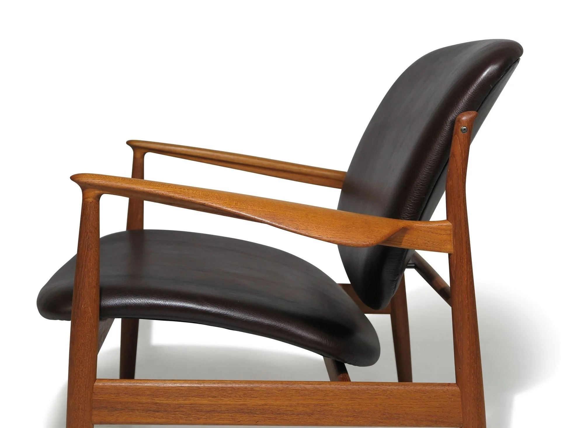 Finn Juhl for France & Daverkosen FD 136, Teak Lounge Chair in