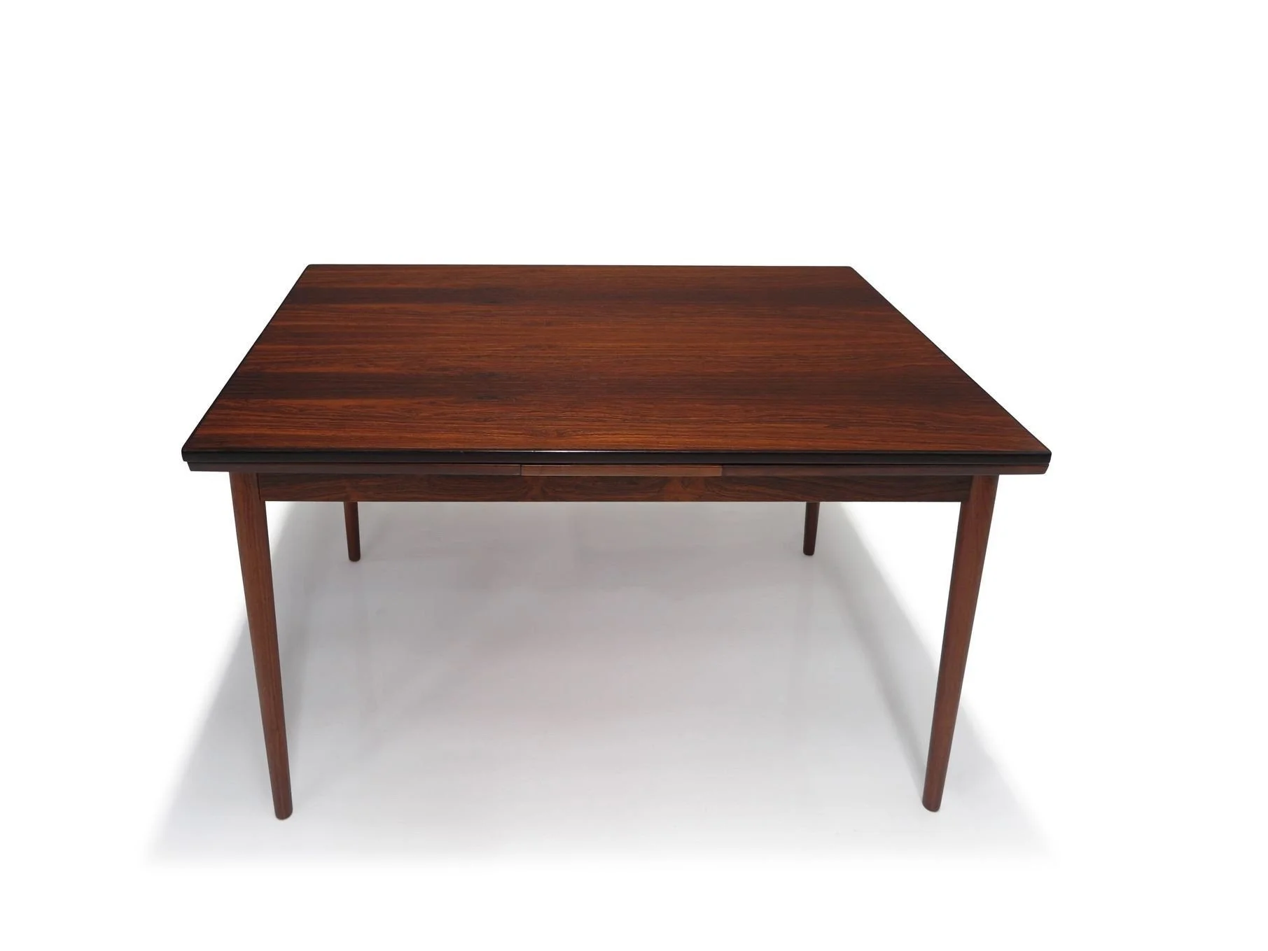 Danish Rosewood Rectangular Dining Table with Leaves — Chris