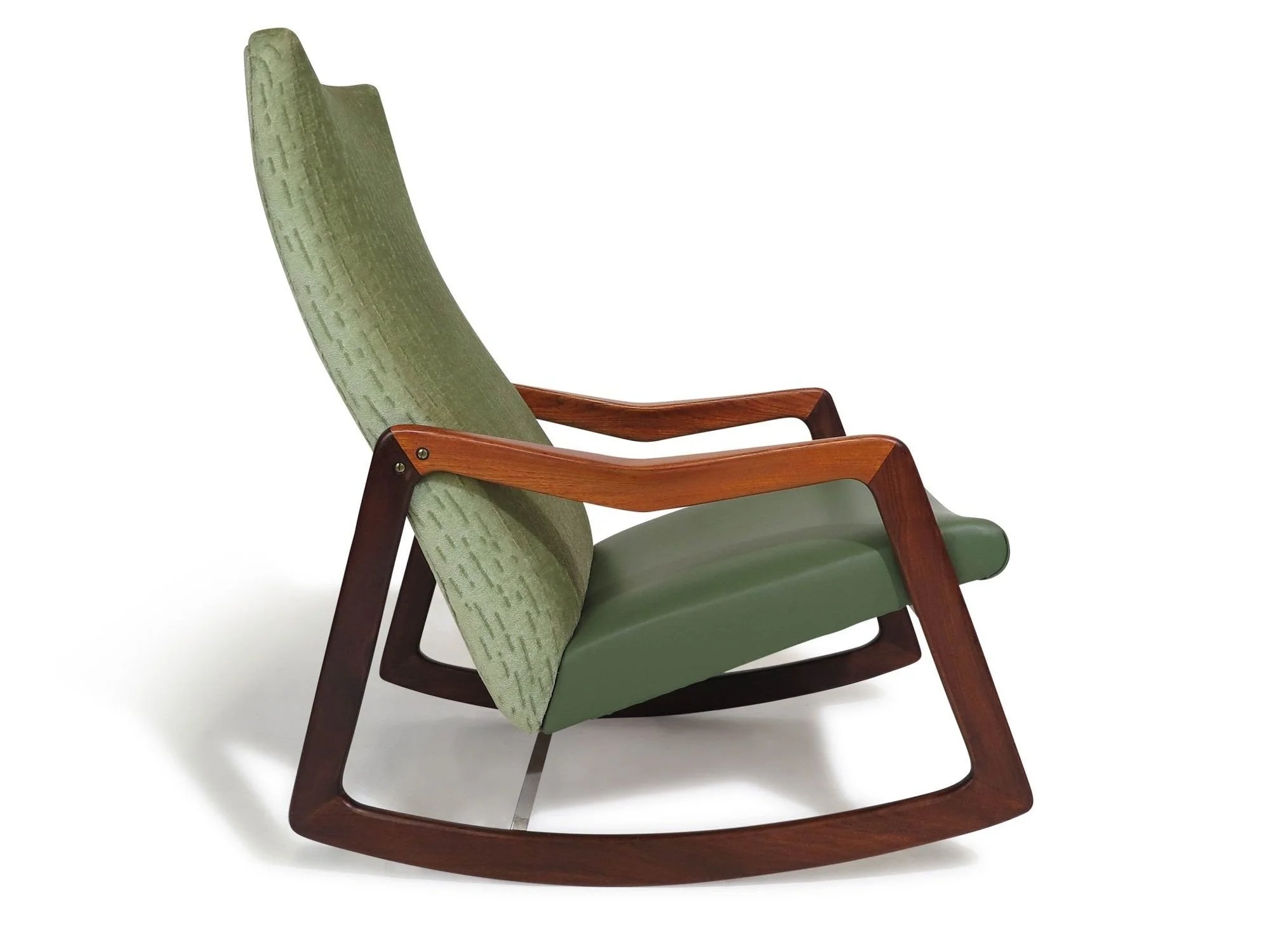 Mid-century Vamo Sonderborg Danish Teak Rocking Chair — Chris