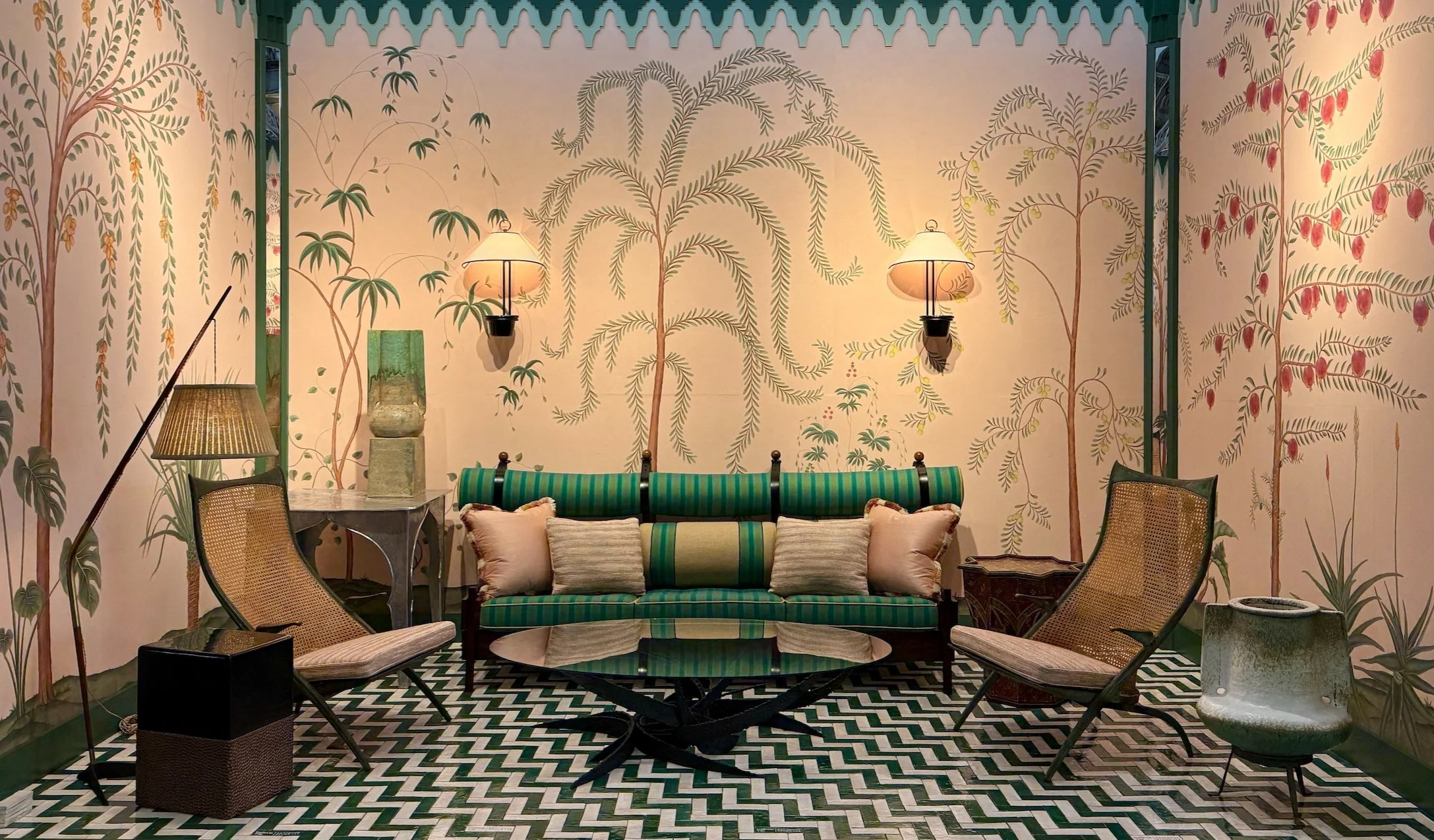 Sergio Rodrigues Tonico Sofa -San Francisco Fall Show, upholstery by David Kleinberg Design (SF Fall Show)