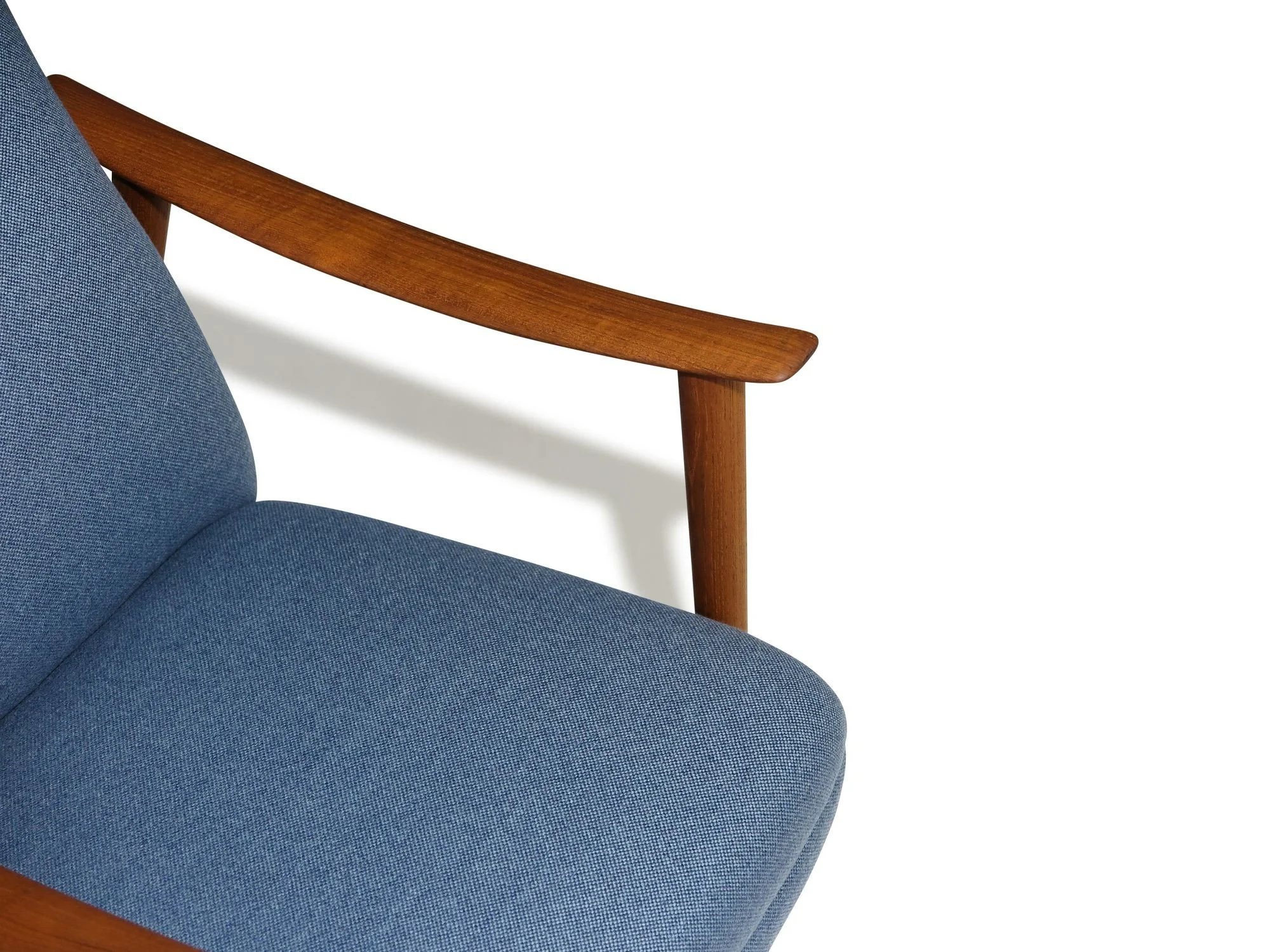 Reclining High-back Lounge Chair and Ottoman by Arnt Lande for
