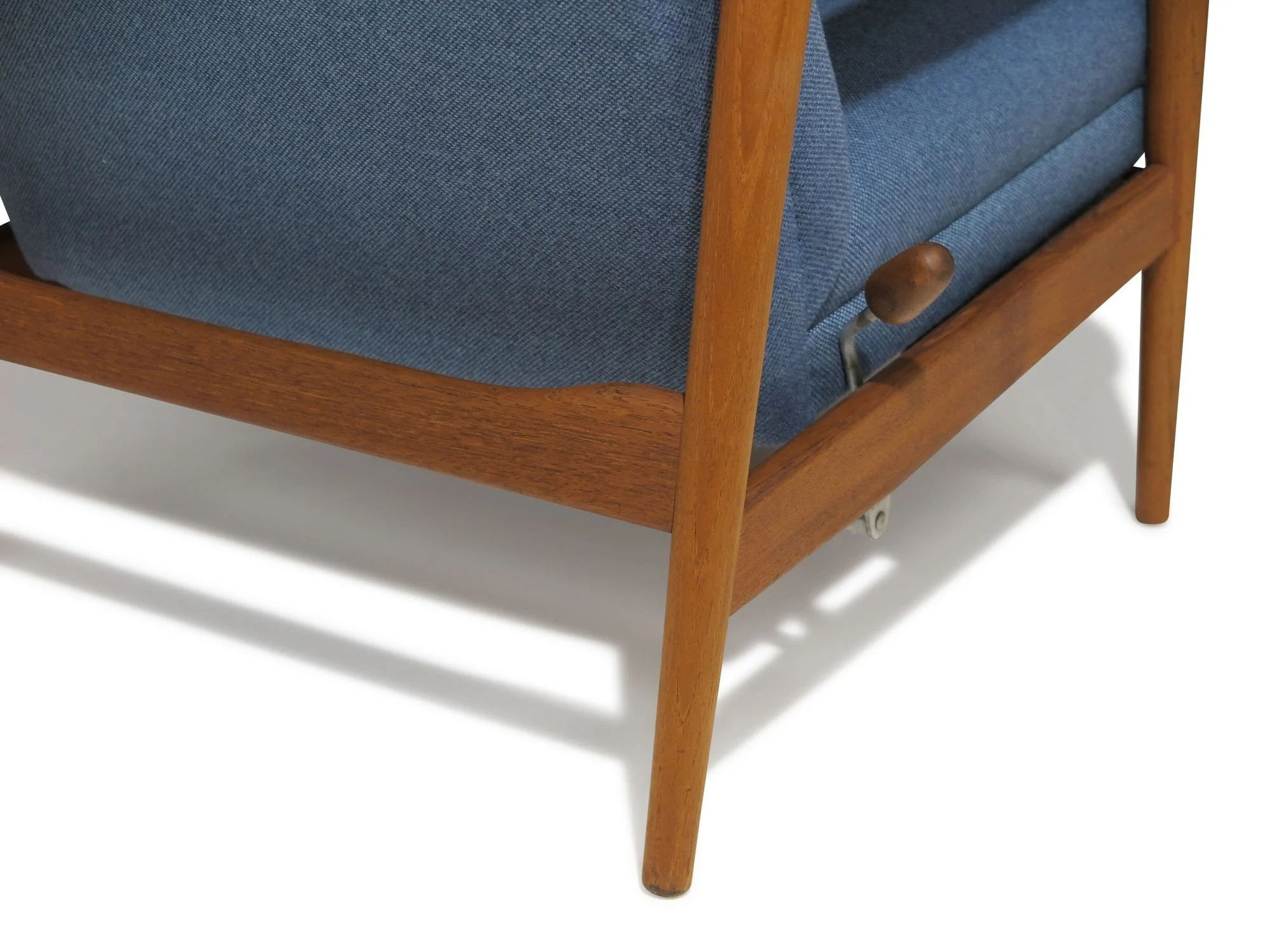 Reclining High-back Lounge Chair and Ottoman by Arnt Lande for