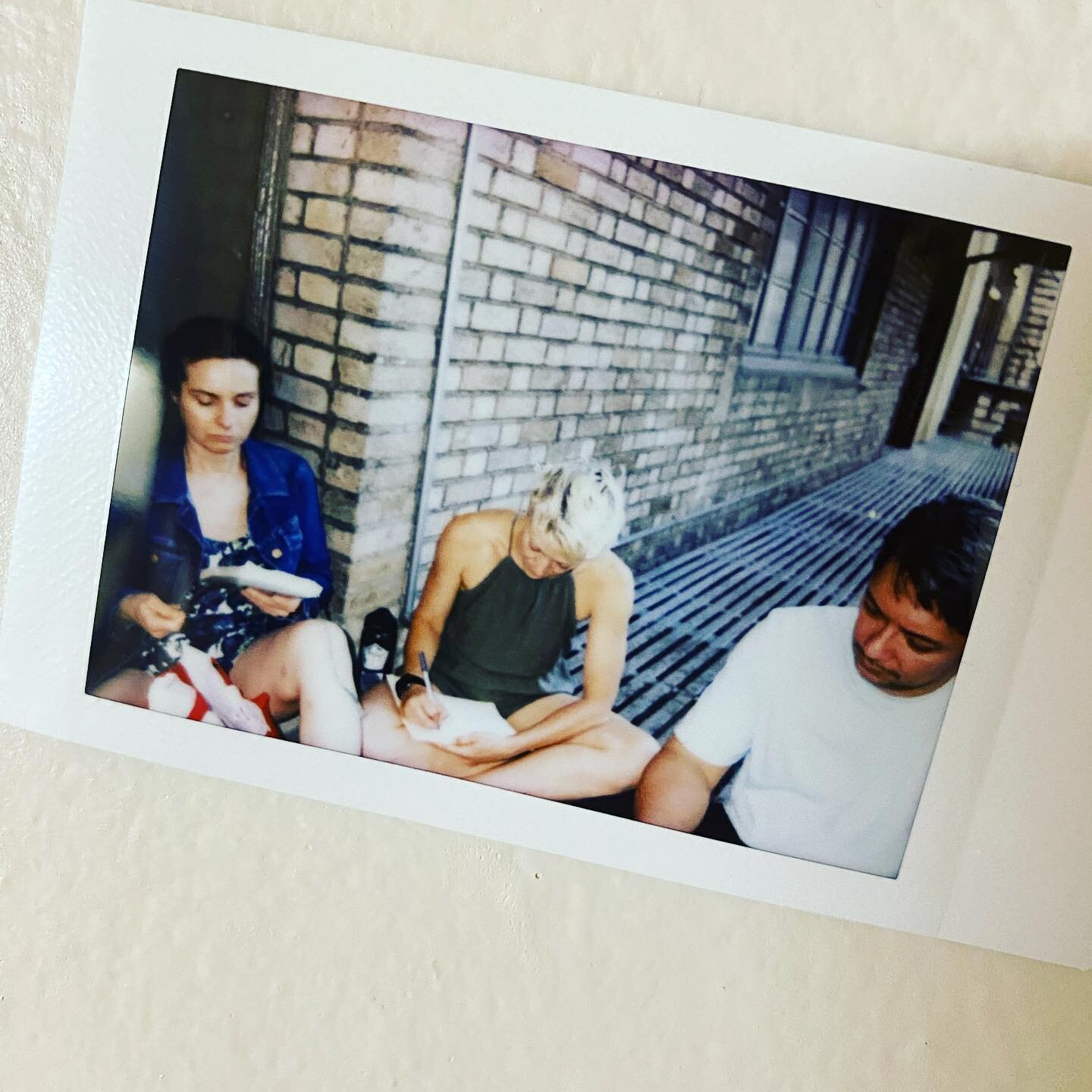 My OG Tiger team getting notes on the fire escape after one of our first shows. I am forever grateful to these two people because there is NOTHING I have done artistically like trying to bring ONE ANIMAL to life from the bodies of three humans. It&rs