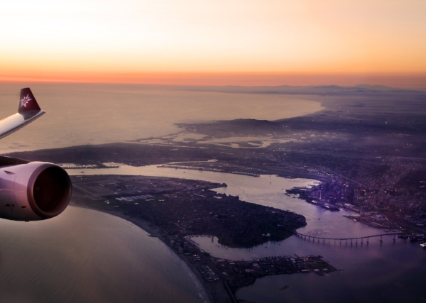 Leaving San Diego on route to Zurich @ Joanne DiBona