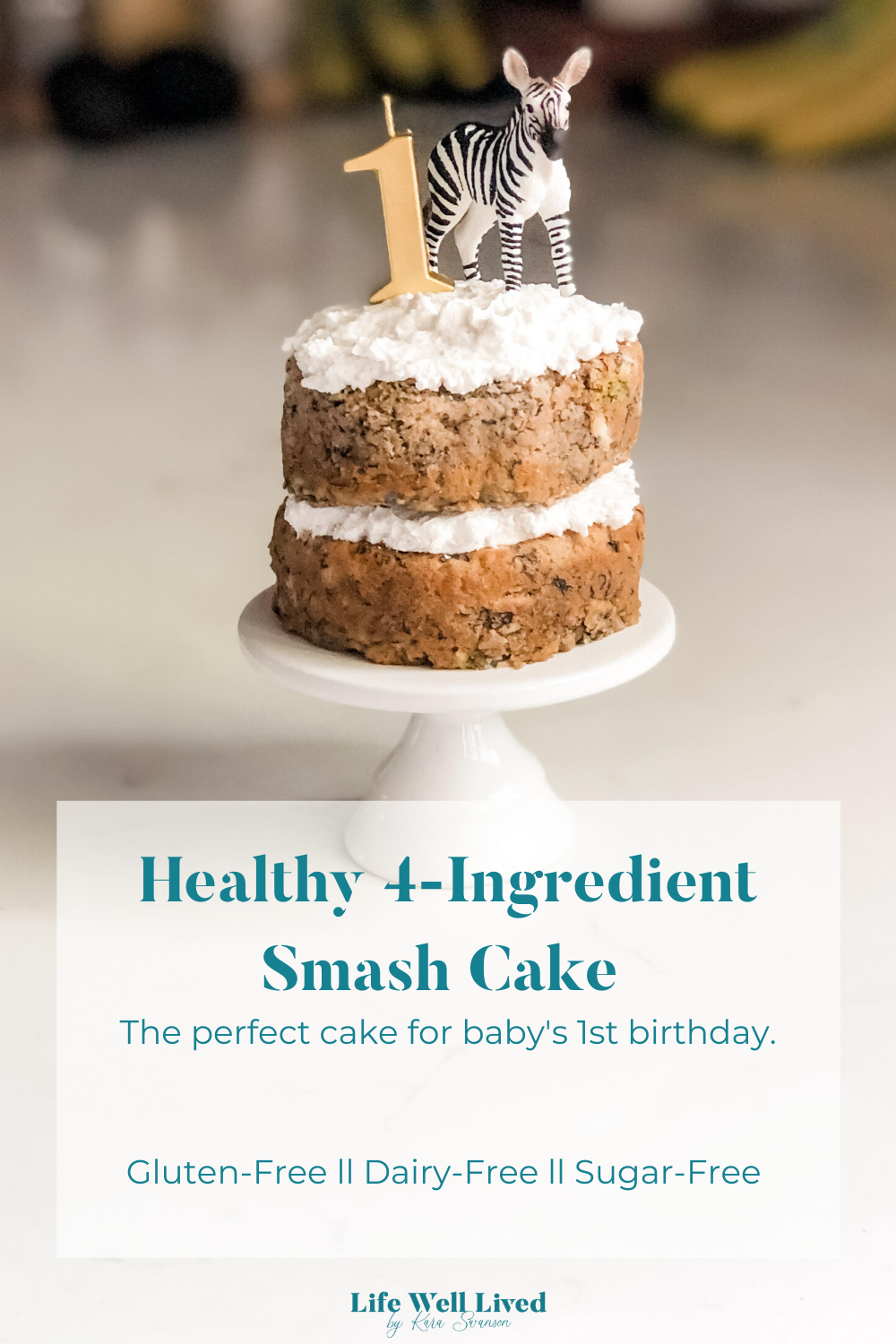 The Ultimate Healthy Baby First Birthday Smash Cake Recipe (No Added Sugar)  - My Little Eater