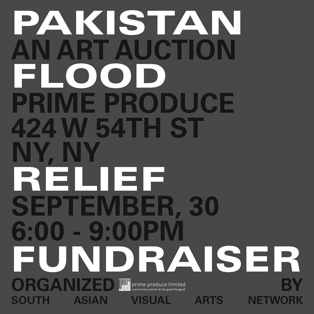 🇵🇰TONIGHT🇵🇰 @savancollective x @primeproduce fundraiser for Pakistan. You can also bid online. Details in @savancollective Linktree.