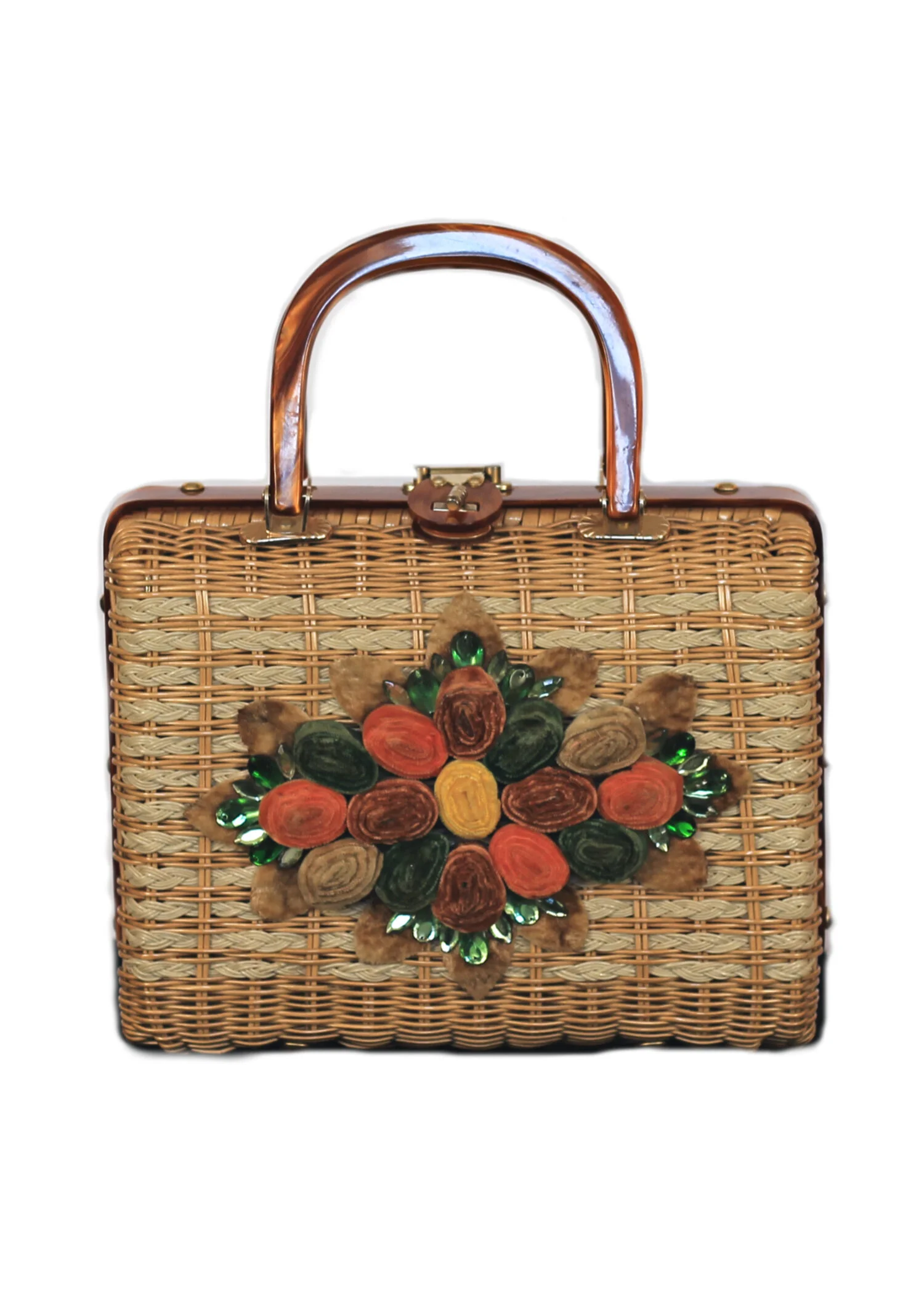 wicker purse