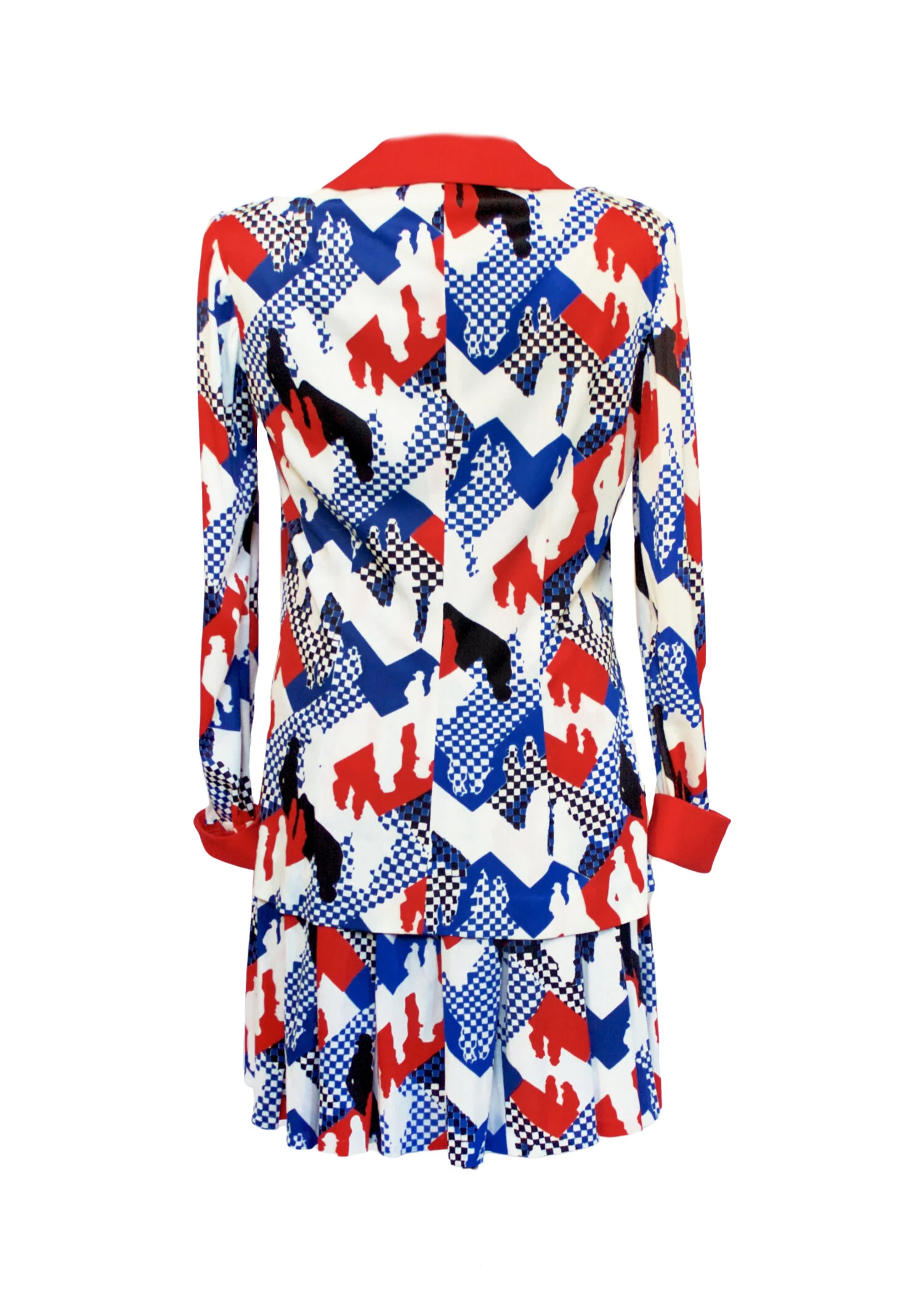 red white and blue two piece set