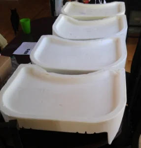 Our First Molded Foam Lap Cozy Samples Have Arrived!