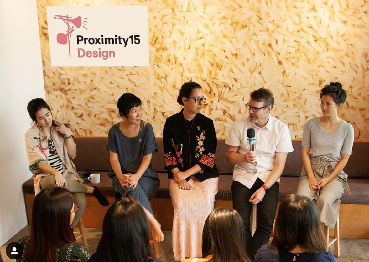 Design panel at Proximity Designs with colleagues from Google, Airline design and Studio D. Photo credit: Instagram posting from Proximity Designs, March 21, 2019