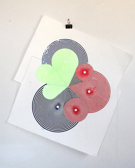  silk screen prints sewn on paper  32” x 35”  $1500 