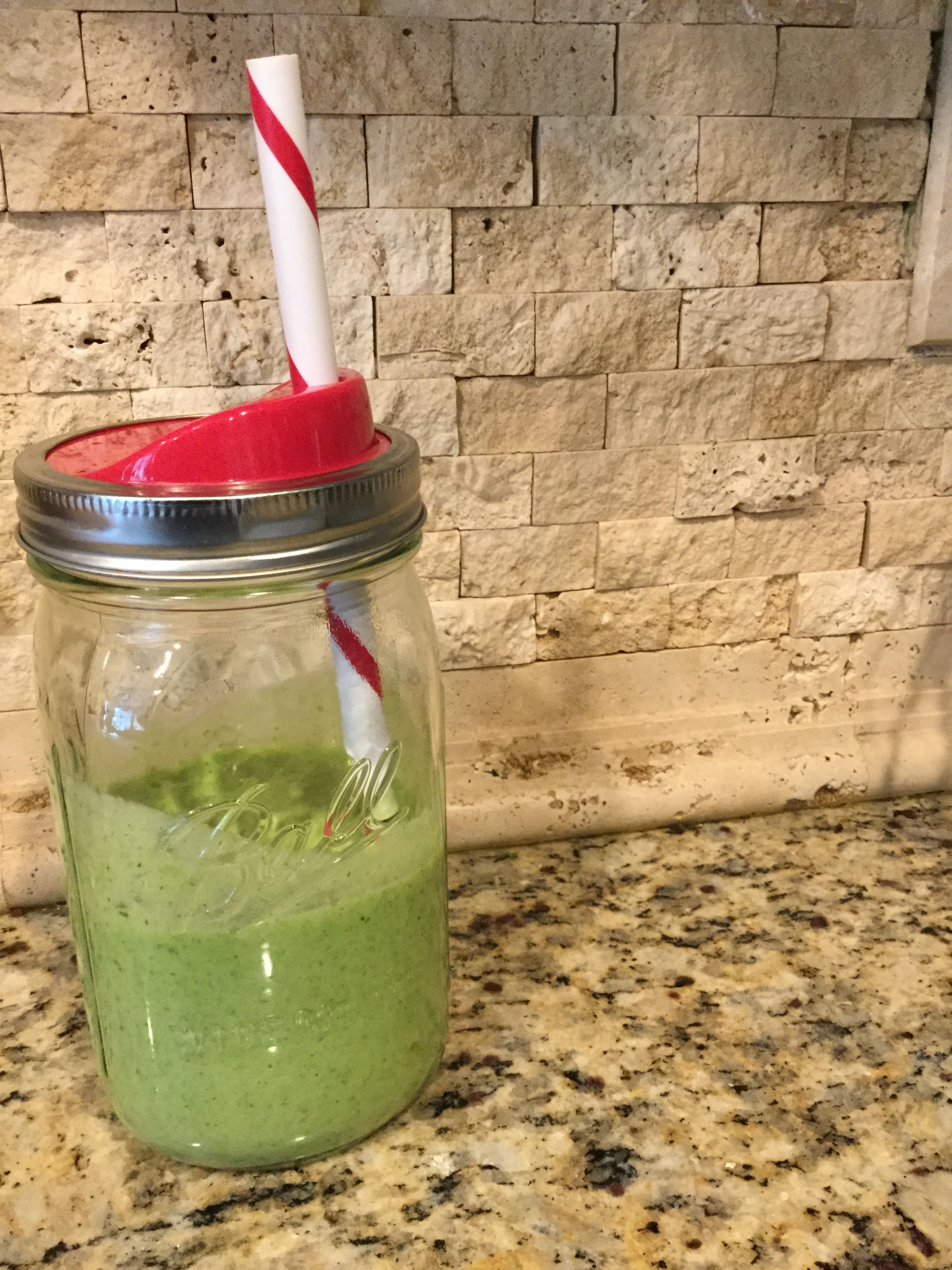 Avocado pineapple protein smoothie