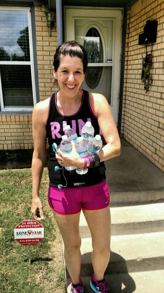 This is how I hydrate on my way to the track.