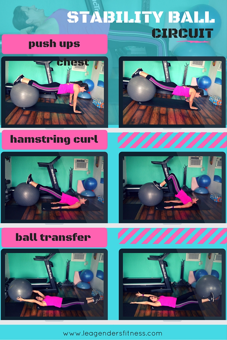 Full body stability ball circuit #1