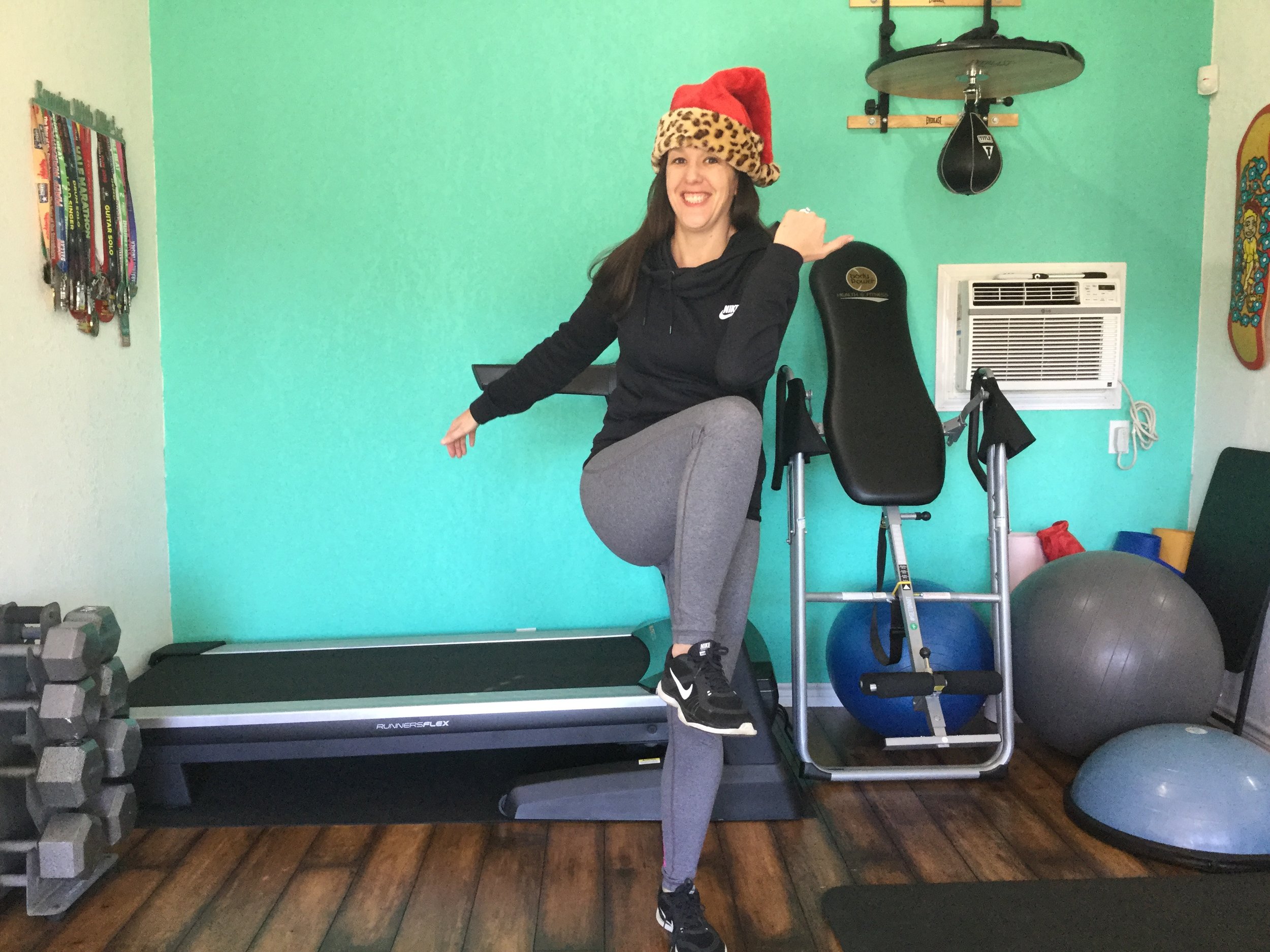 Twelve Standing Crunches