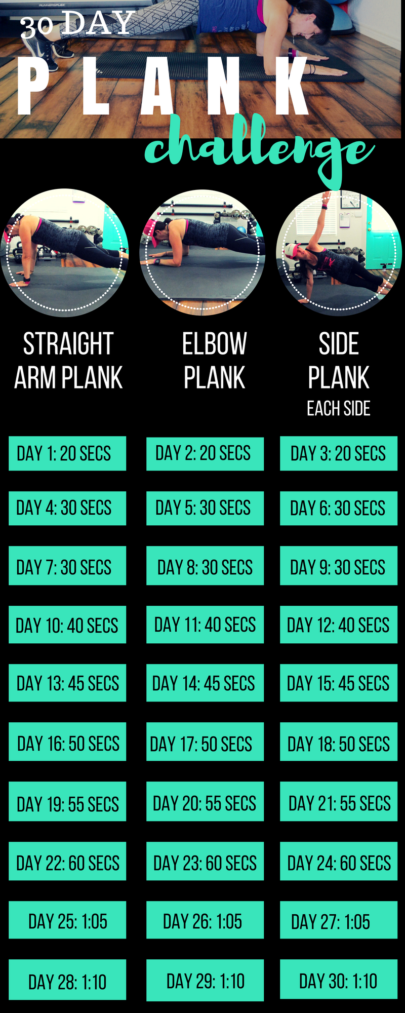 30 Day Plank Challenge Lea Genders Fitness