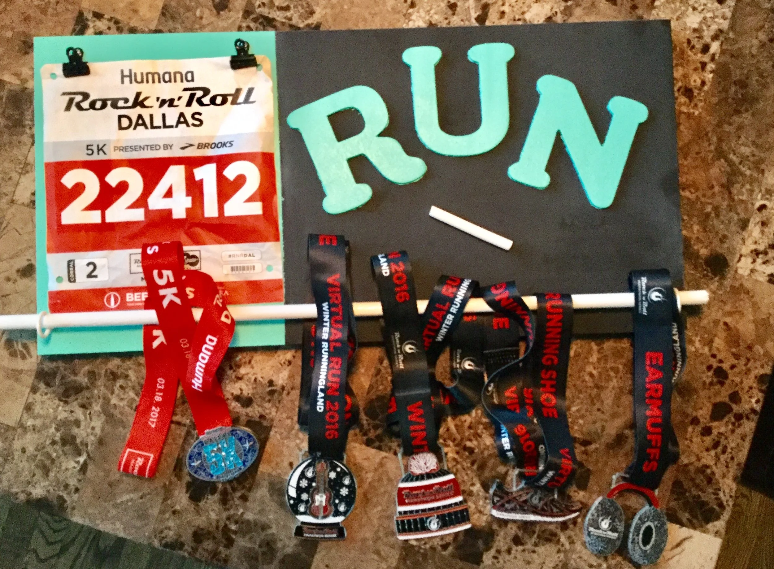 Easy DIY Race Medal Hanger