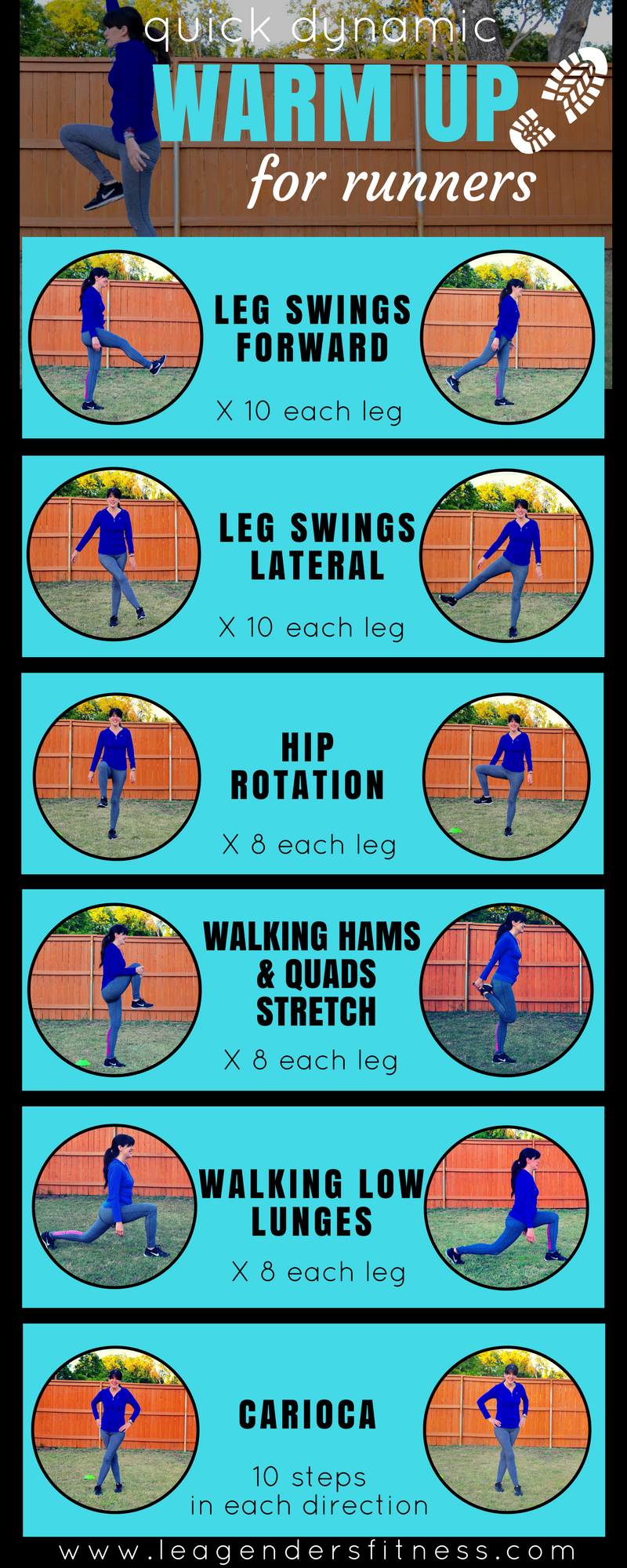Quick Dynamic Warm Up For Runners Lea Genders Fitness