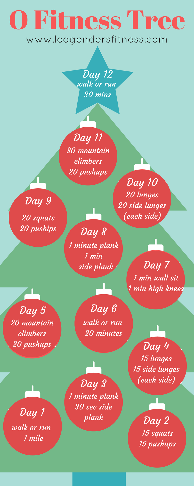 O FITNESS TREE HOLIDAY CHALLENGE: STAY ACTIVE — Lea Genders Fitness