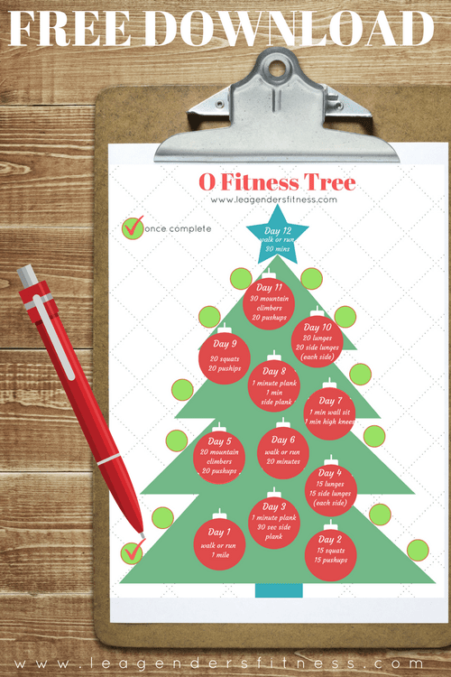 O FITNESS TREE HOLIDAY CHALLENGE: STAY ACTIVE — Lea Genders Fitness