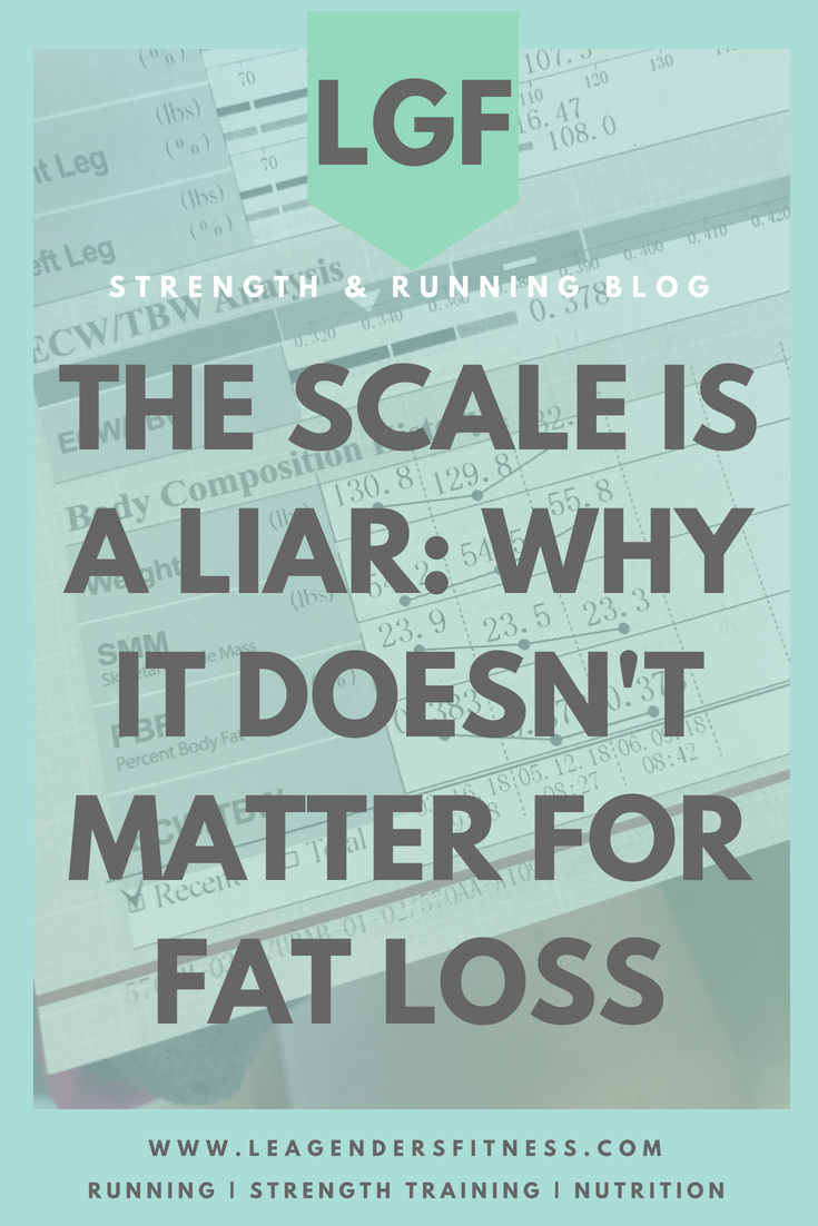 the scale is a liar: Why your scale weight doesn't matter for fat loss. Do me a favor and save to your favorite health Pinterest board for later. 
