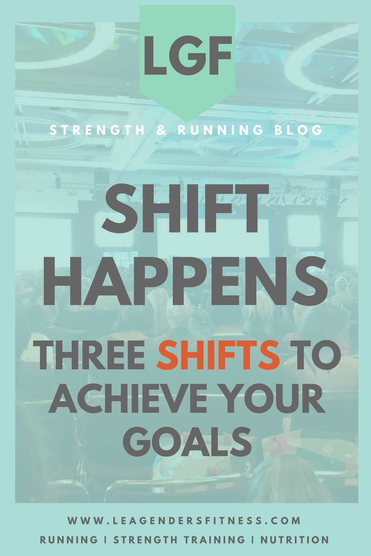 shift happens. Three shifts to achieve your goals. Save to your favorite Pinterest board for later.