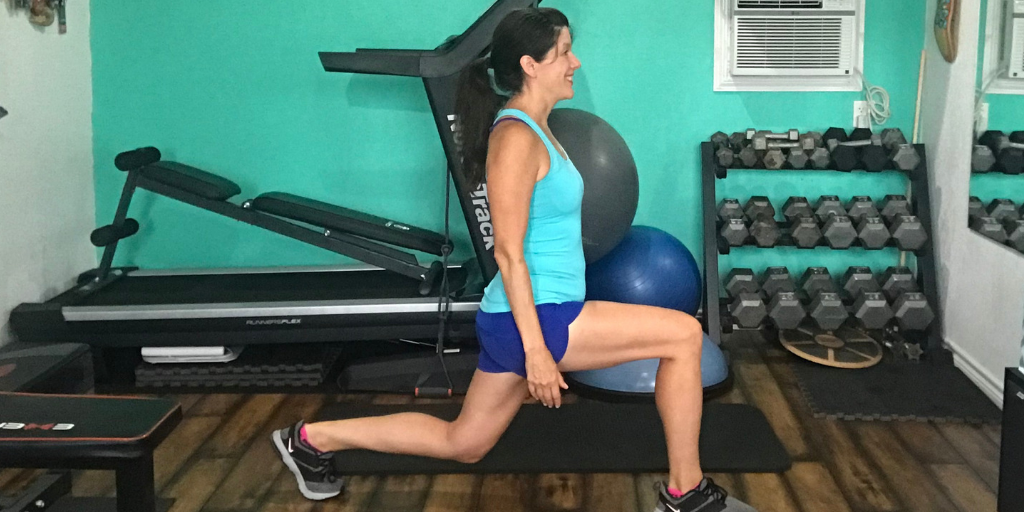 forward lunge in the sagittal plane