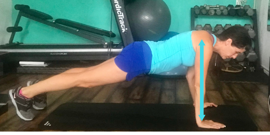 straight arm plank