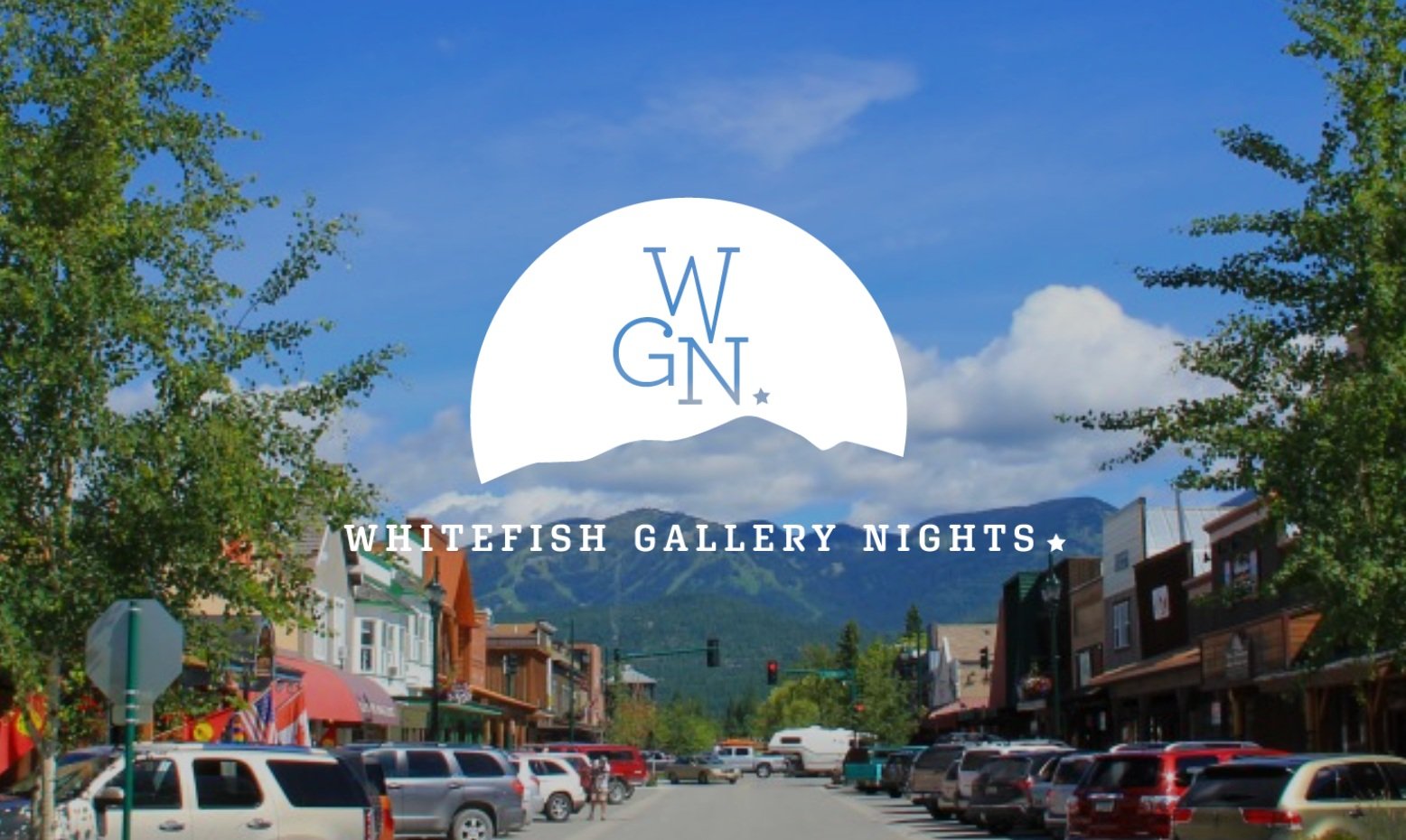 The Whitefish Gallery Association sought a new visual identity to reflect the growing number of diverse, vibrant artists and visitors to the city following the 2020 pandemic. In considering a new direction, I wanted to highlight the iconic, view of