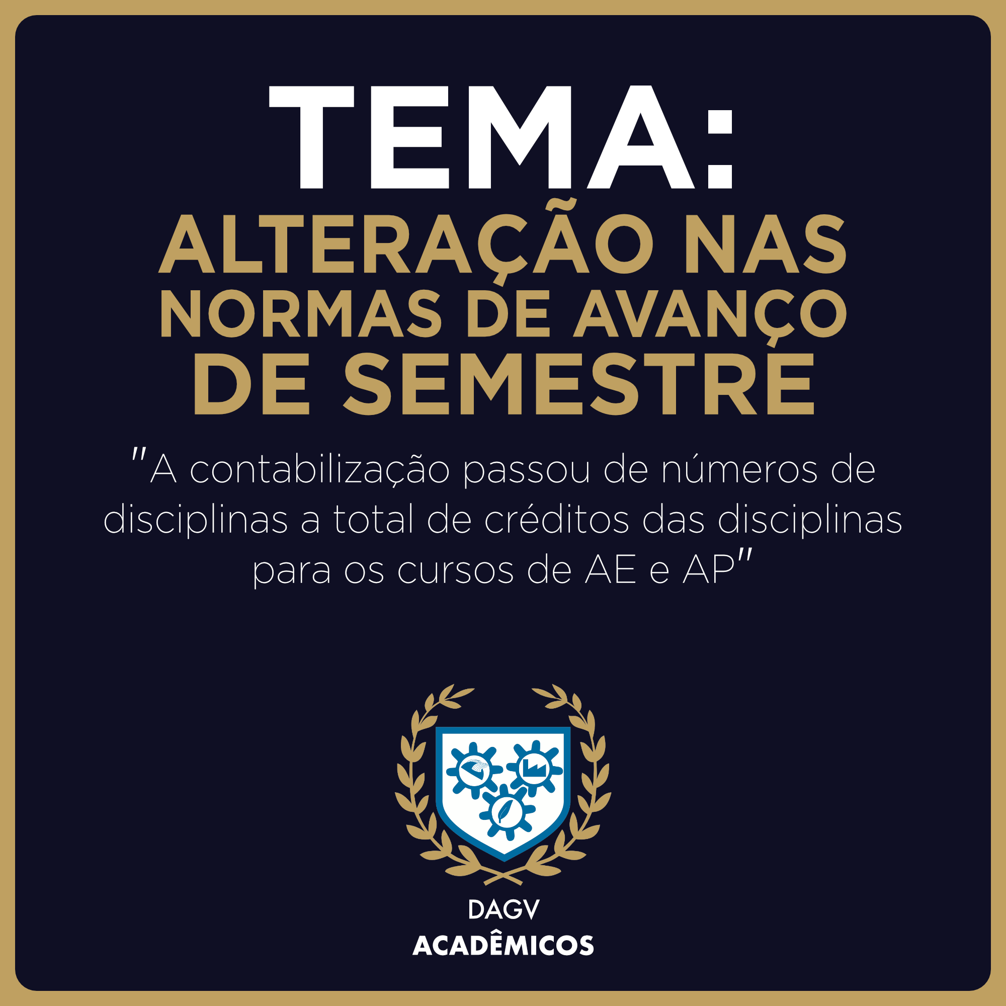 Avanço de Semestre