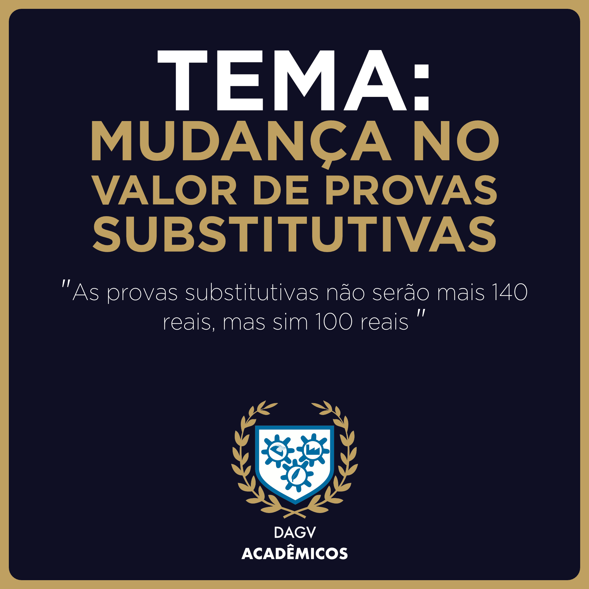 Provas Substitutivas
