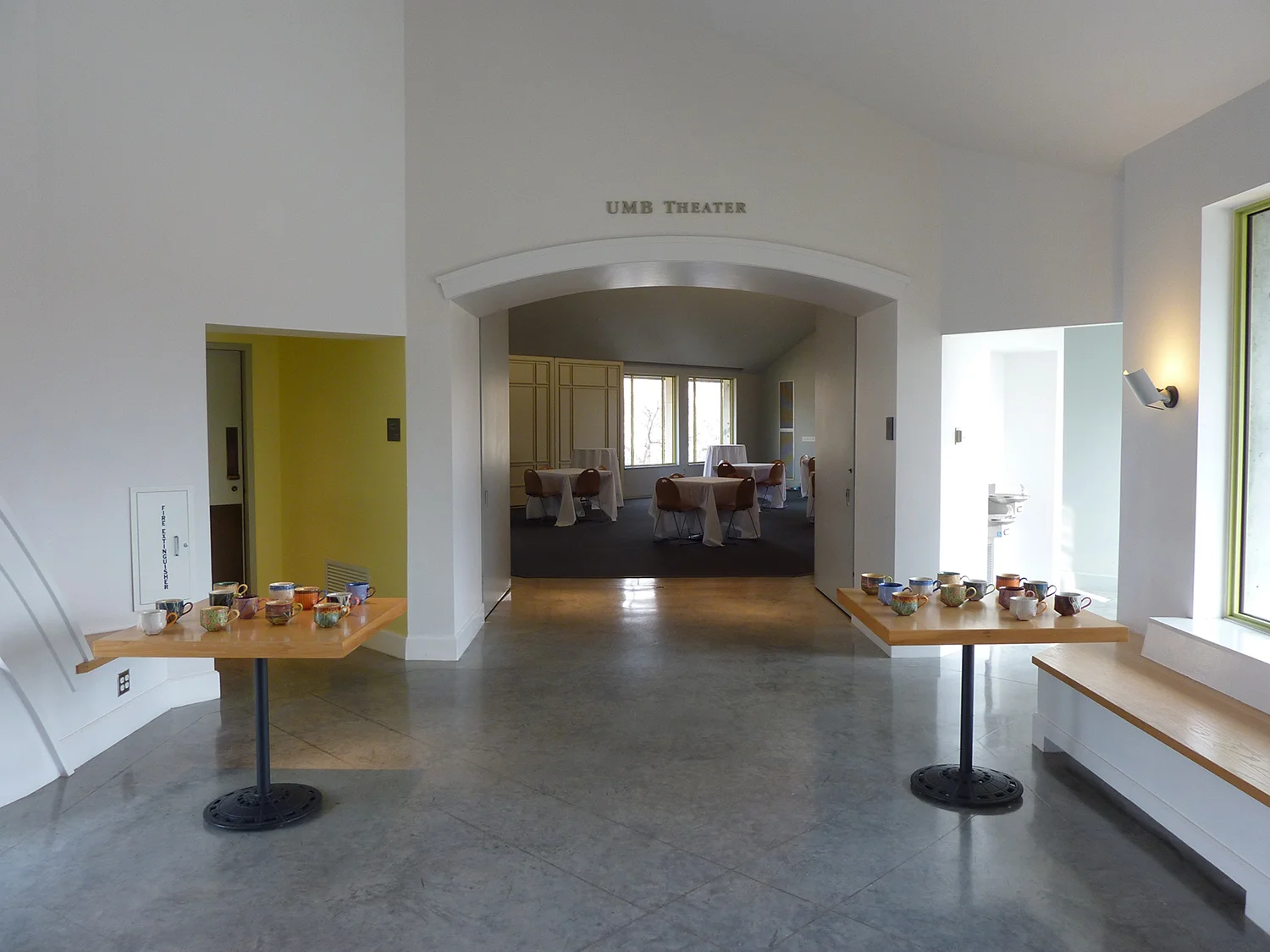  Marianna Kistler Beach Museum of Art, UMB Theater setup 