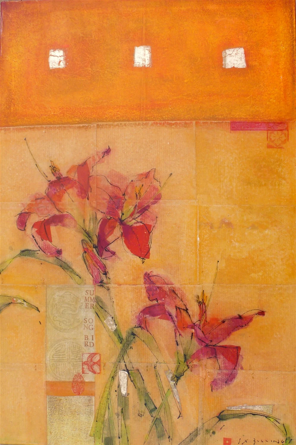  SUMMER LILIES &nbsp;&nbsp;24" x 36" 