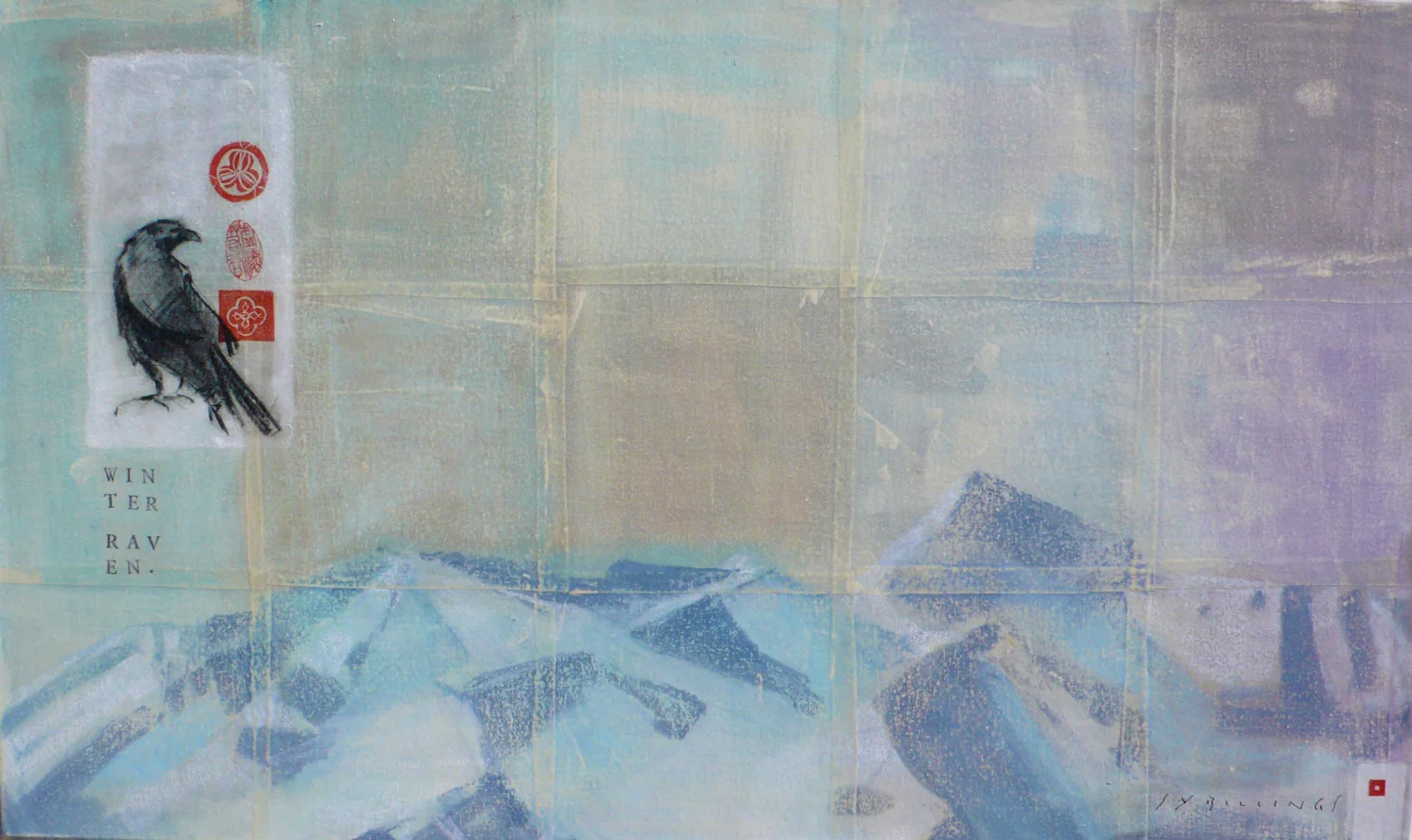  WINTER RAVEN  &nbsp;36" x 40" 