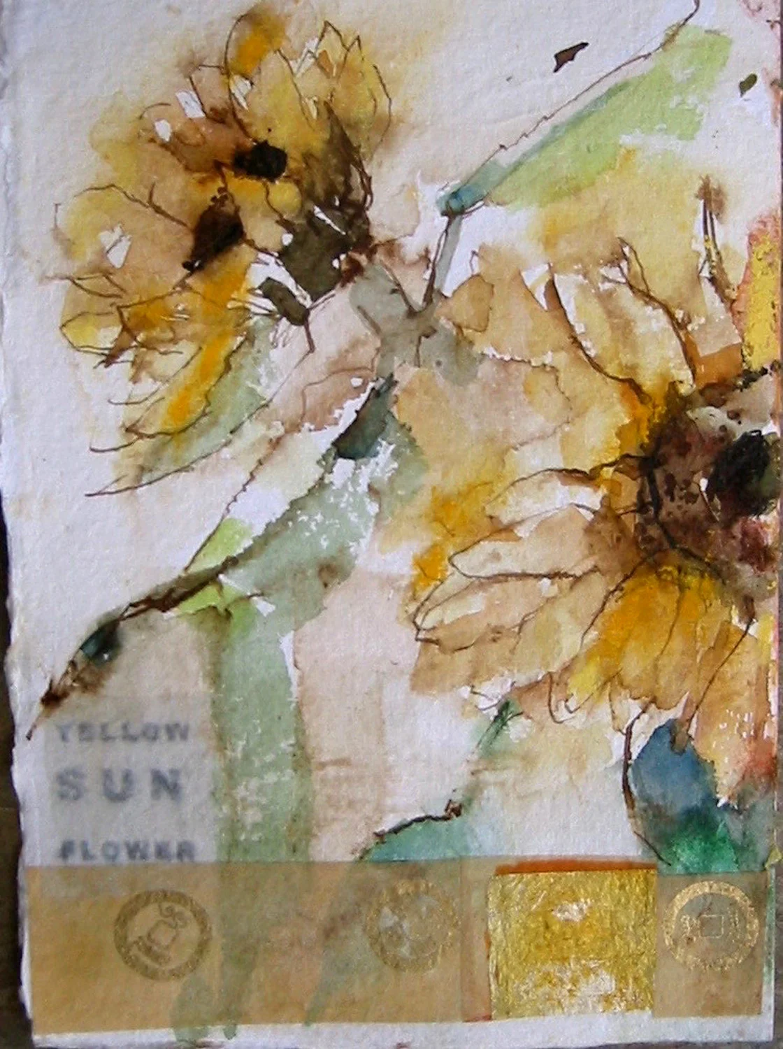  SUNFLOWERS   studio doorway 