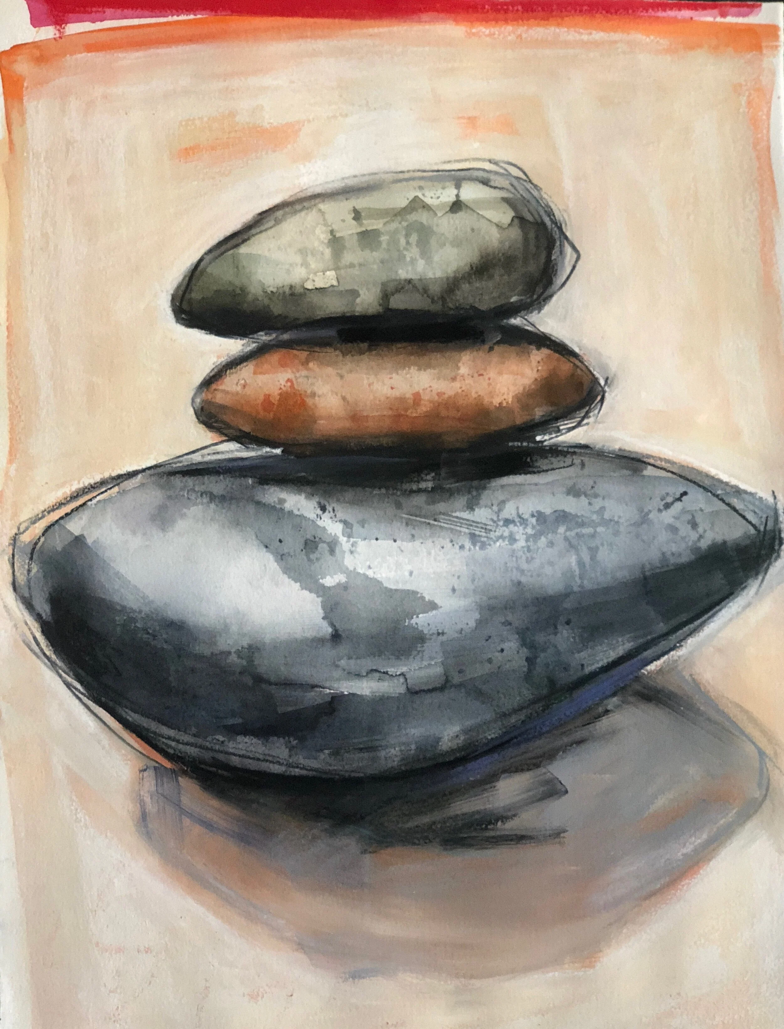  WRIGHTS MESA ROCKS  14” x 26” 