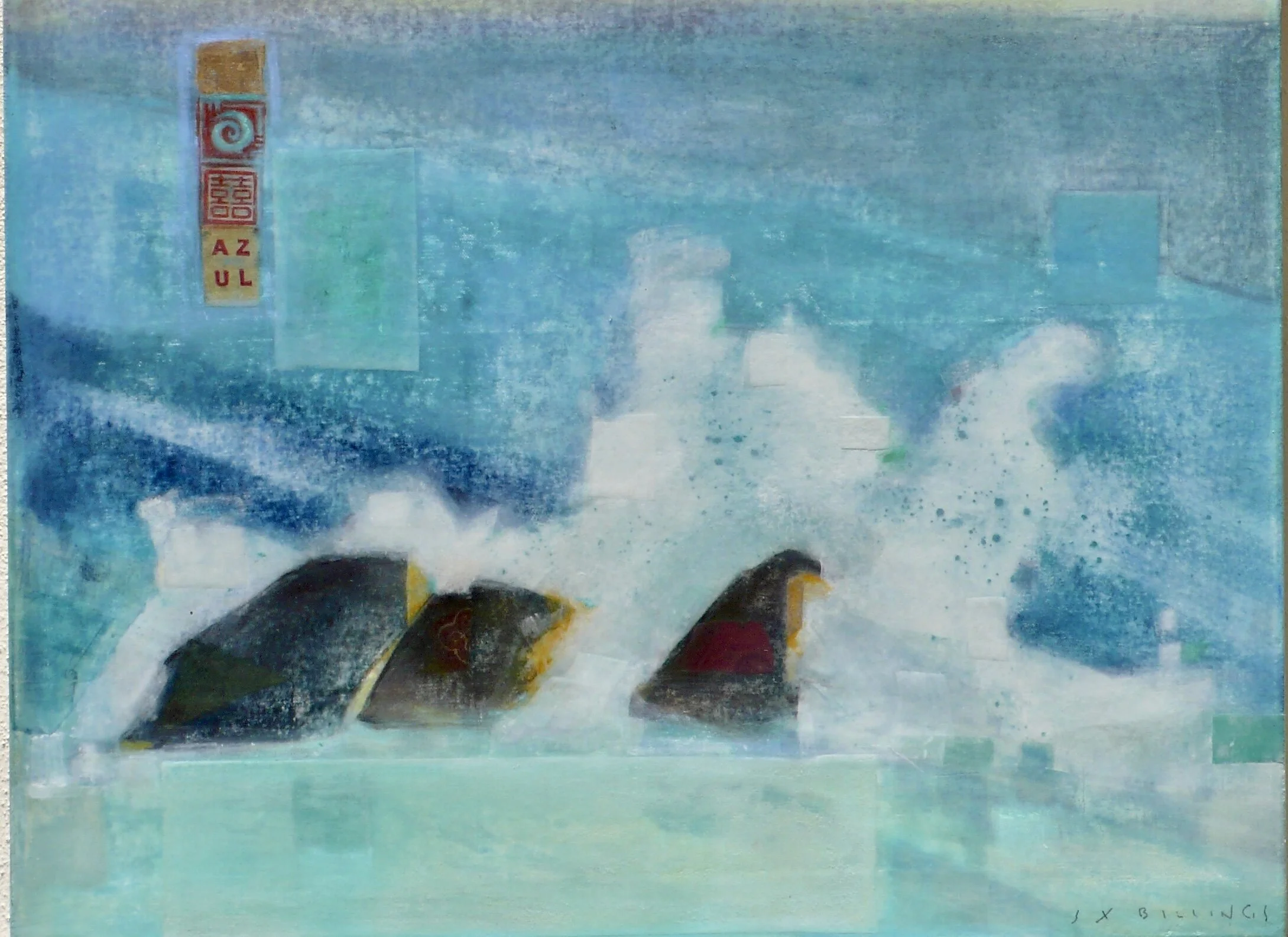  THREE ROCKS III    24” x 24” 