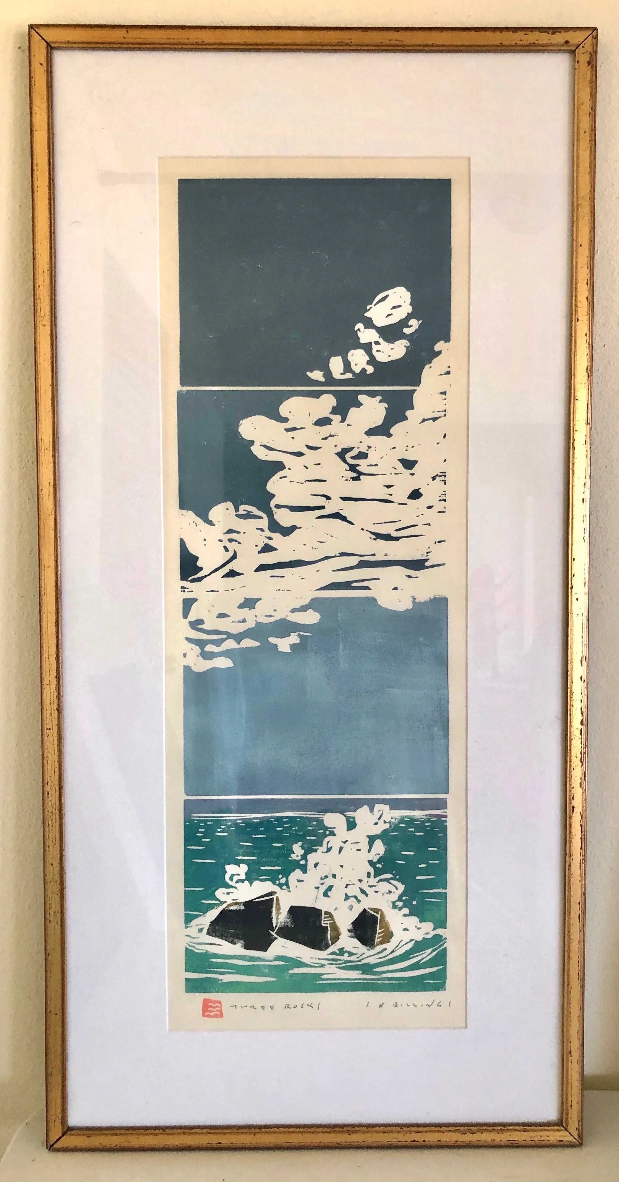  3 ROCKS  9” X 28” 