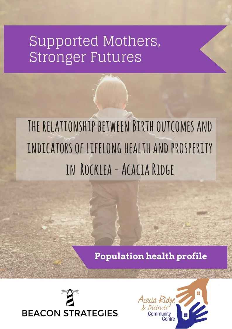 Check it out, the front cover of our population health profile - credit to graphic design extraordinaire and part-time public health professional, Mitchell Stalker.