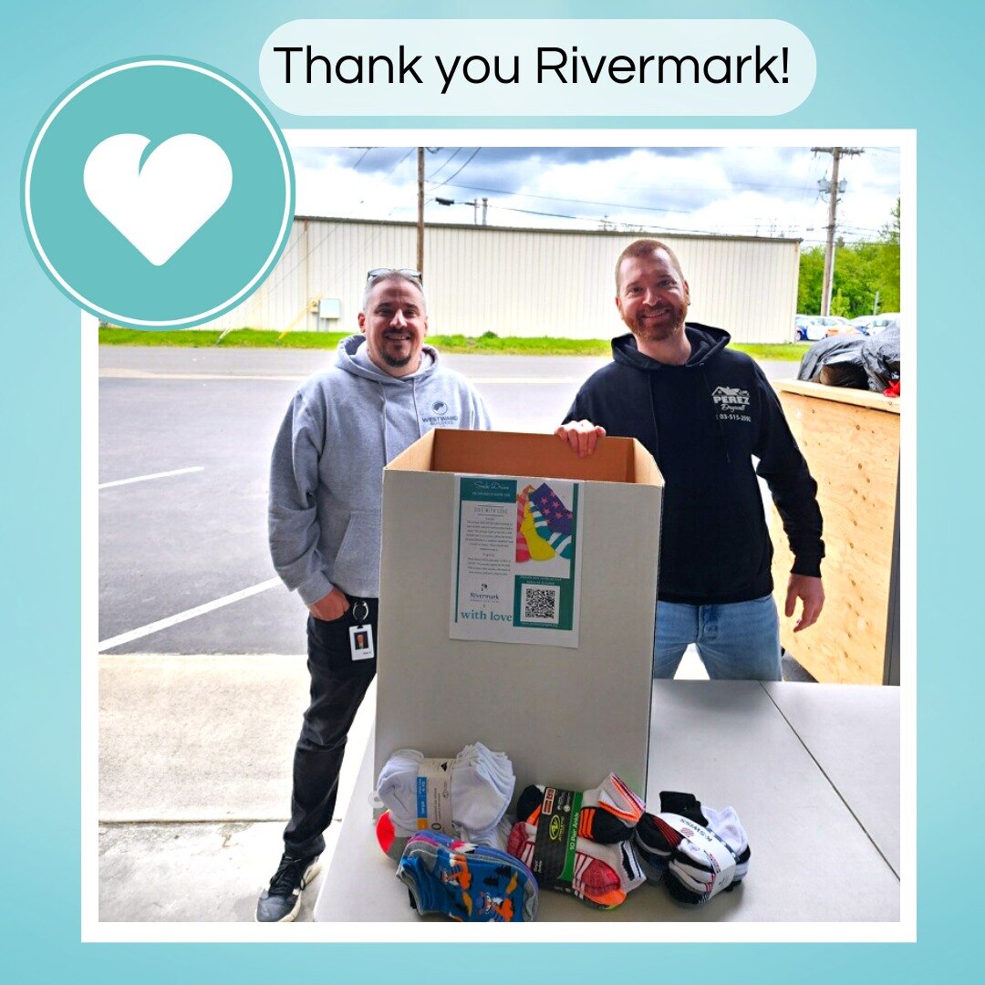 A big thank you to Rivermark Community Credit Union for hosting a sock drive and collecting just over 300 socks! This generous act is something that gives us so much pride for the community that comes along us to support children in foster care. 

Ho