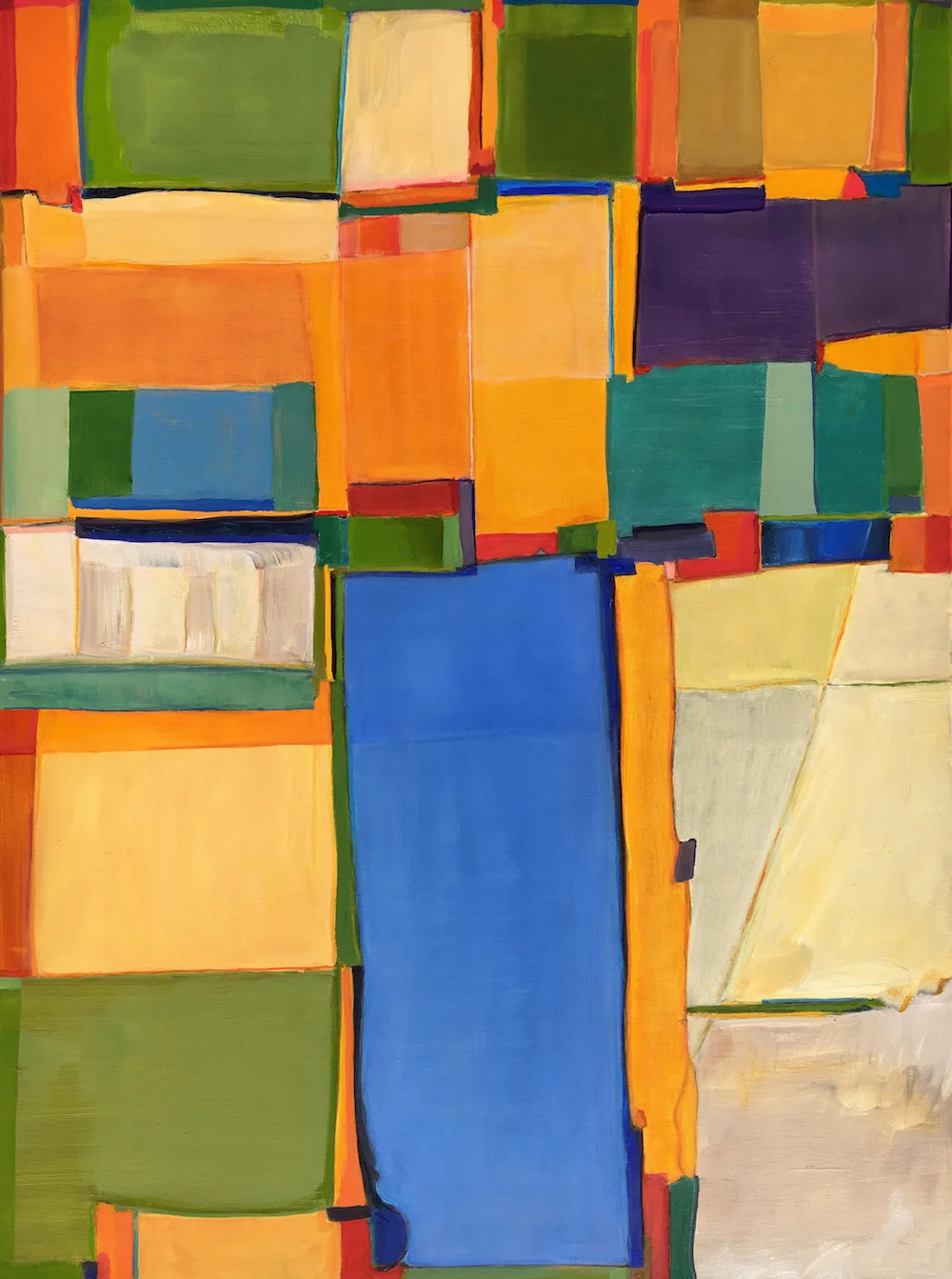 Large Pool House - oil on linen-2016 30" x 40" 