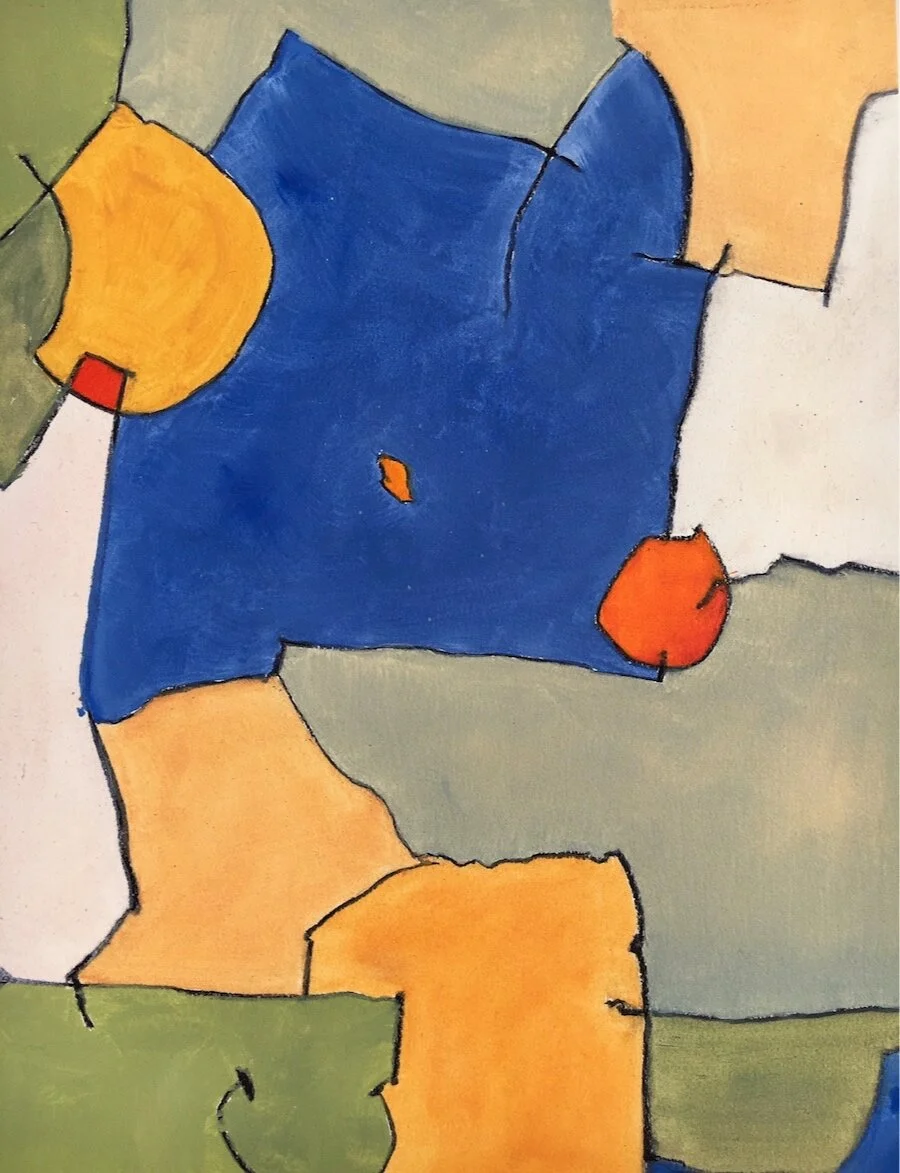   Painted Building Plan. 264 &nbsp;  Attempted Order  &nbsp;-oil on paper- 2016  