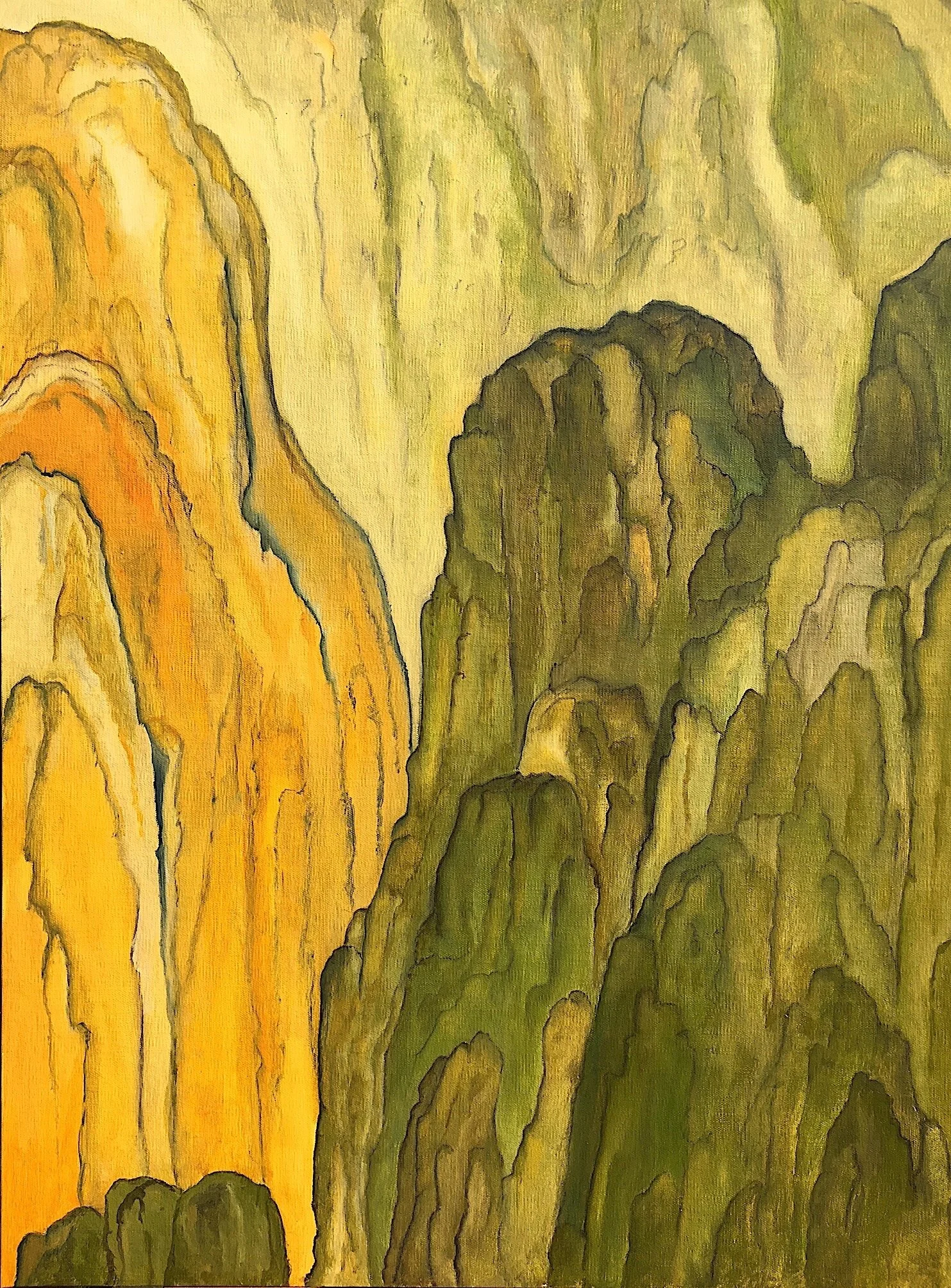    Pure Land: Yellow Mountains -  oil on linen 2012- 
