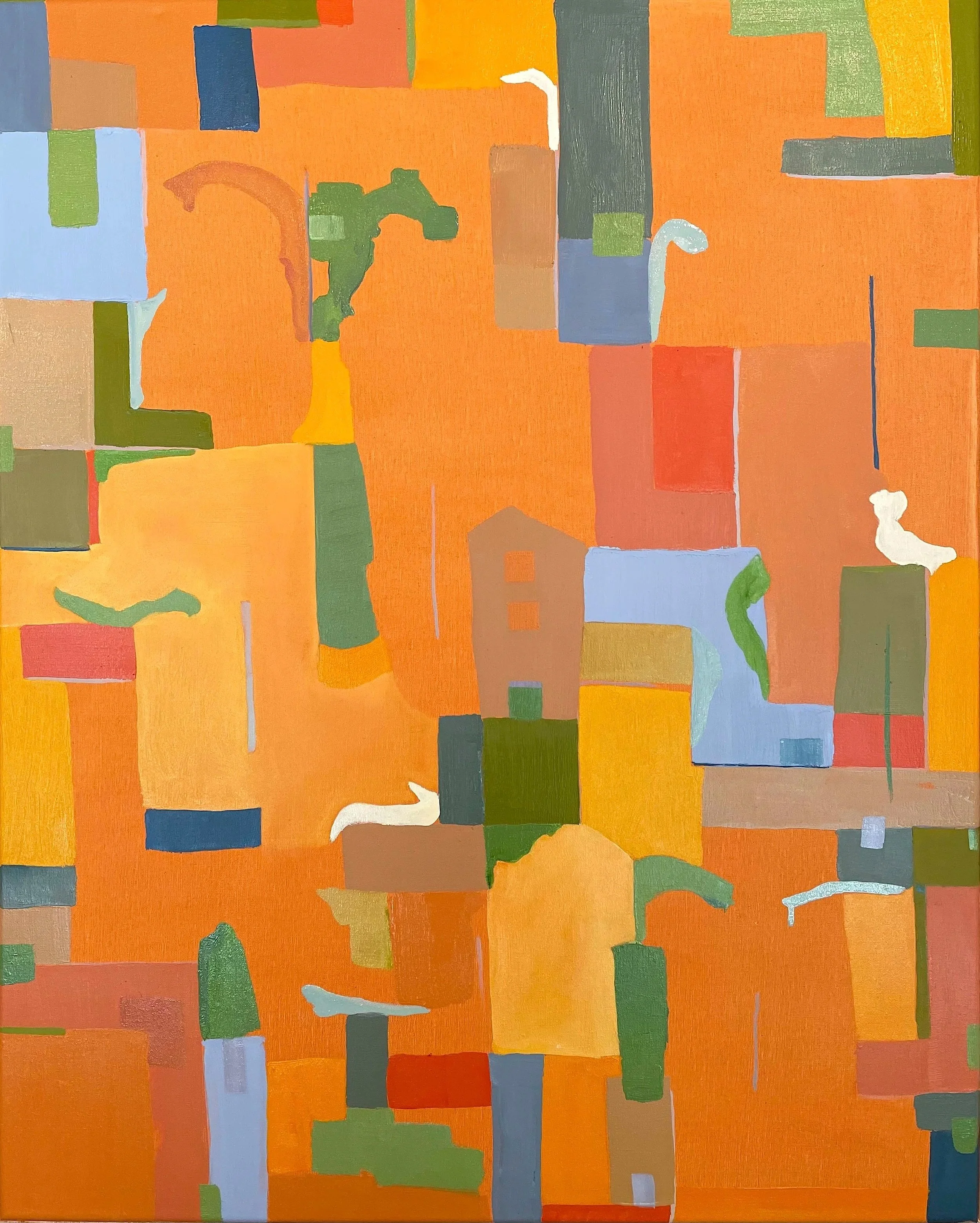   GARGOLES  -oil on linen- 2020, 30”x20” 