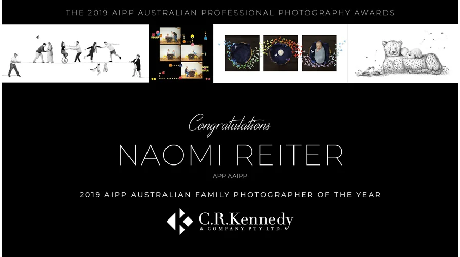 Naomi Reiter announced 2019 AIPP Australian Family Photographer of the Year