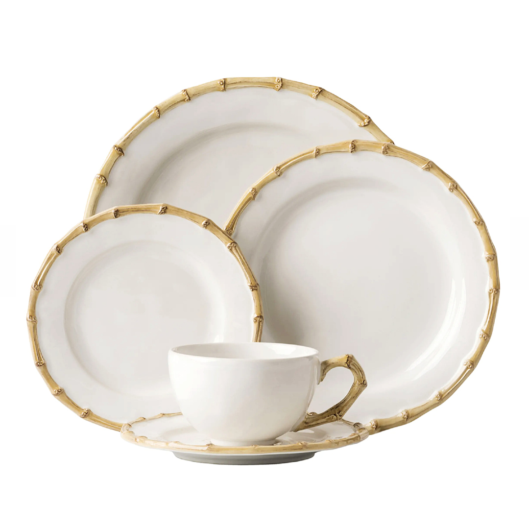 Juliska 5-Piece Classic Bamboo Natural Dinnerware Place Setting via Neiman Marcus