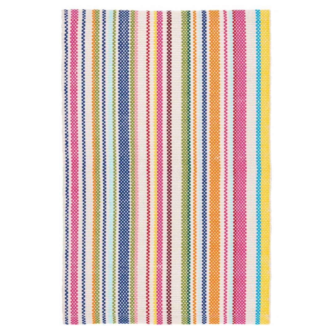 Dash and Albert Summer Flatweave Striped Area Rug via Perigold