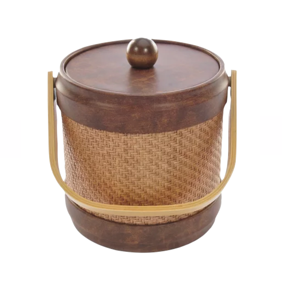 Samoa Wicker Ice Bucket via Tuckernuck